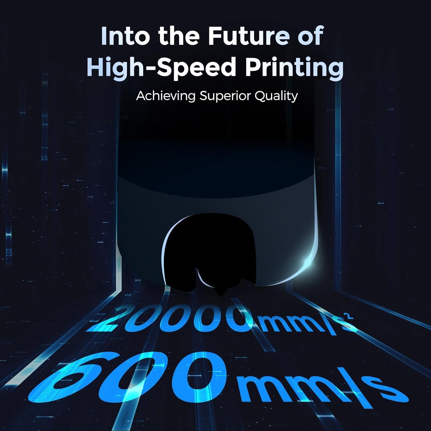 Adventurer 5M 3D Printer with Fully Auto Leveling, Max 600Mm/S High Speed Printing, 280°C Direct Extruder with 3S Detachable Nozzle, Core XY All Metal Structure, Print Size 220X220X220Mm