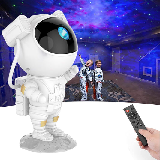 Star Projector,Galaxy Night Light,Astronaut Starry Nebula Ceiling LED Lamp with Timer and Remote, Gift for Kids Adults for Bedroom, Birthdays,Christmas, Valentine'S Day.(White)