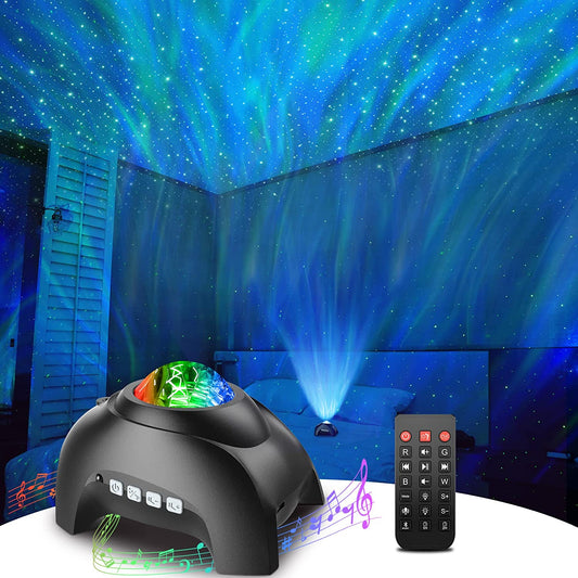 Star Projector, Galaxy Projector for Bedroom, LED Night Light Aurora Projector with Bluetooth Speaker, White Noise, Timer and Remote, Room Decor, Gifts for Kids, Adults, Christmas, Birthday