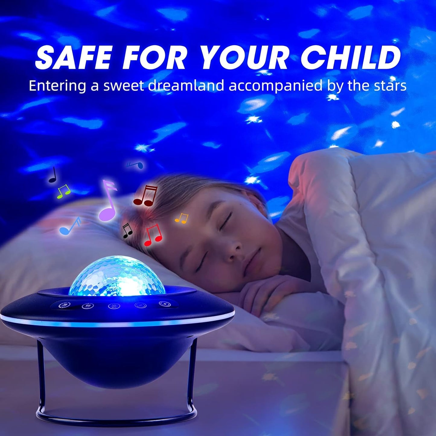 Star Projector, Galaxy Starry Projection Lamp, Bluetooth Speaker Aurora Lighting with Timer and Remote Control, LED Sky Night Light for Kids Bedroom, Gaming Decor, Home Theater, Ceiling