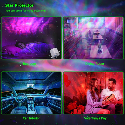 Galaxy Projector,Star Projector with Timer and Remote Control for Adults Bedroom Decoration, Valentine'S Day, Party, Birthday,Star Night Light