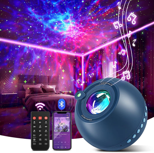 Star Projector, 15 Colors Galaxy Projector for Bedroom Kids, 15 White Noise Star Projector Galaxy Light Projector for Bedroom,5.0 Bluetooth Speaker Star Projector for Kids,Star Lights for Ceiling