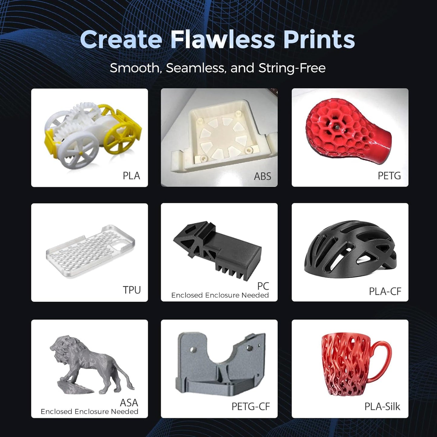 Adventurer 5M 3D Printer with Fully Auto Leveling, Max 600Mm/S High Speed Printing, 280°C Direct Extruder with 3S Detachable Nozzle, Core XY All Metal Structure, Print Size 220X220X220Mm
