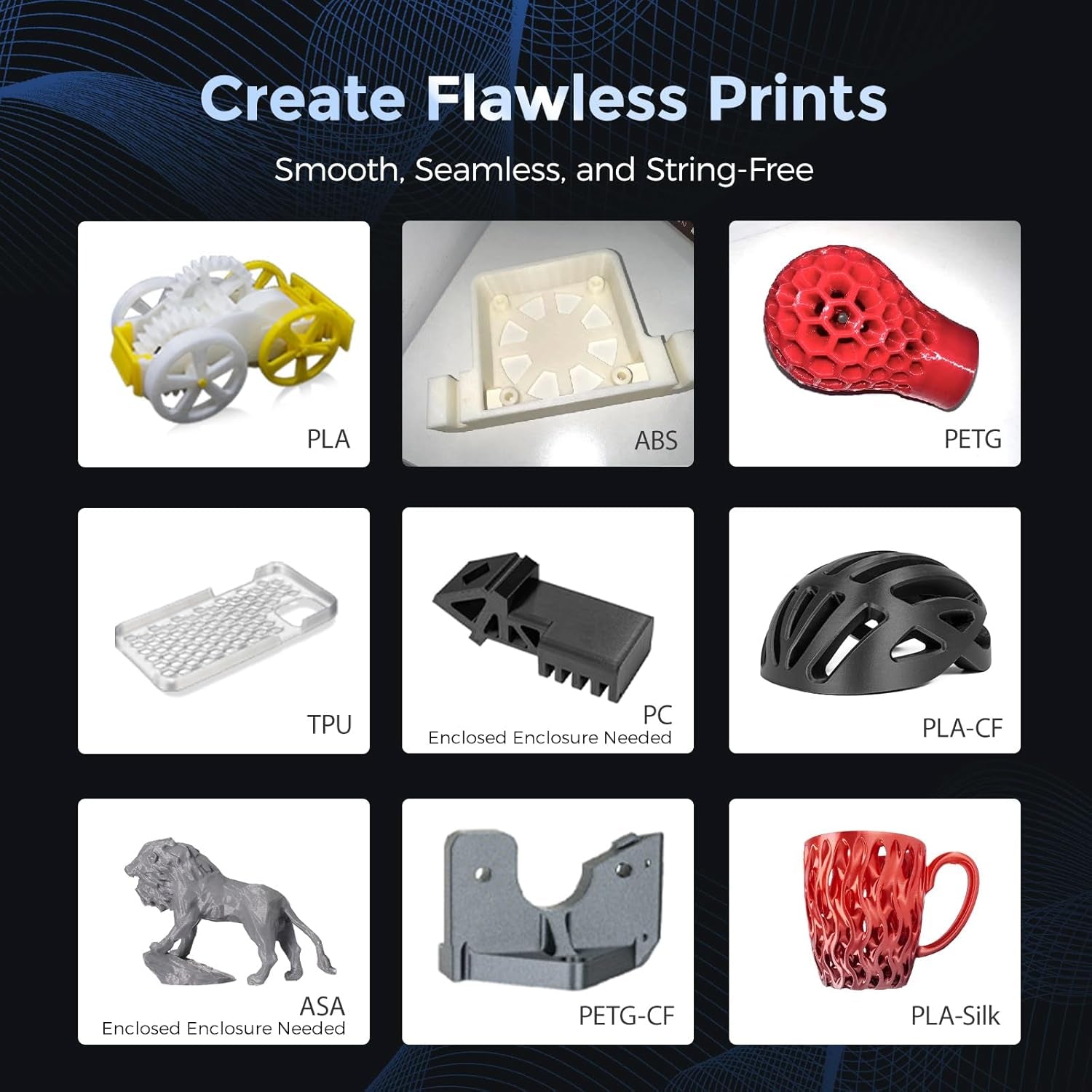 Adventurer 5M 3D Printer with Fully Auto Leveling, Max 600Mm/S High Speed Printing, 280°C Direct Extruder with 3S Detachable Nozzle, Core XY All Metal Structure, Print Size 220X220X220Mm